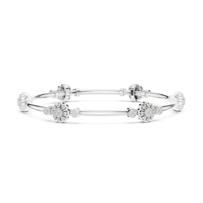 Round Bangle Lab Grown Diamond Bracelet