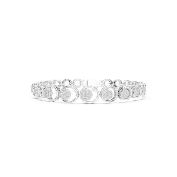 Round Tennis Lab Grown Diamond Bracelet