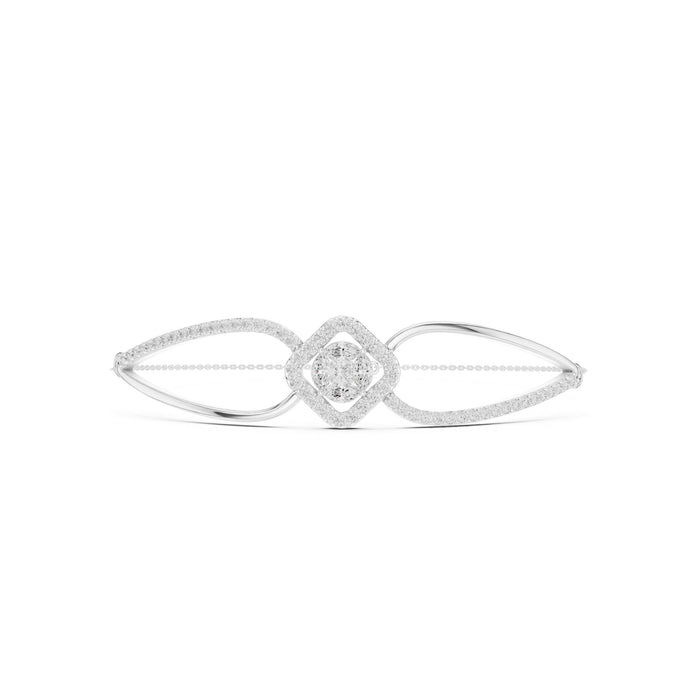 Cushion Bangle Lab Grown Diamond Bracelet