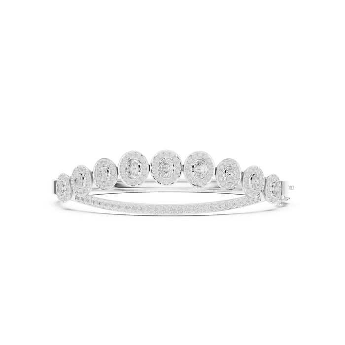 Oval Bangle Lab Grown Diamond Bracelet