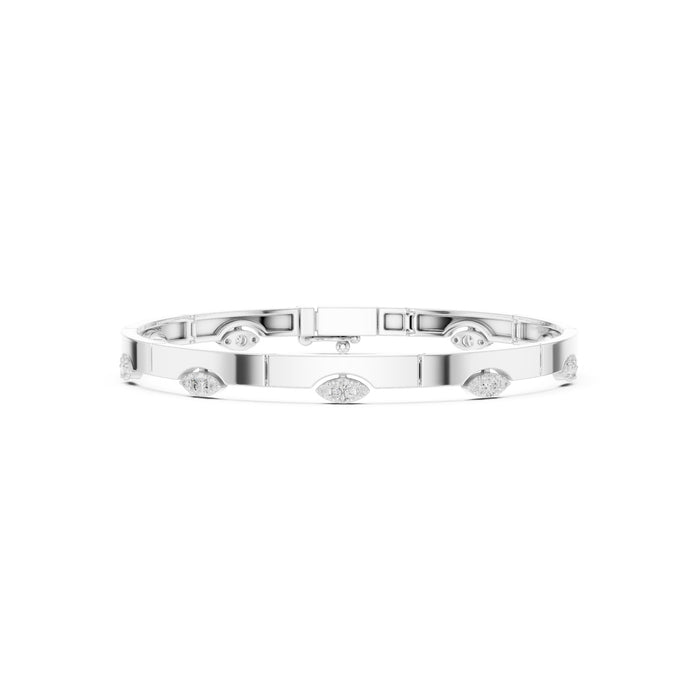 Marquise Bangle Lab Grown Diamond Bracelet