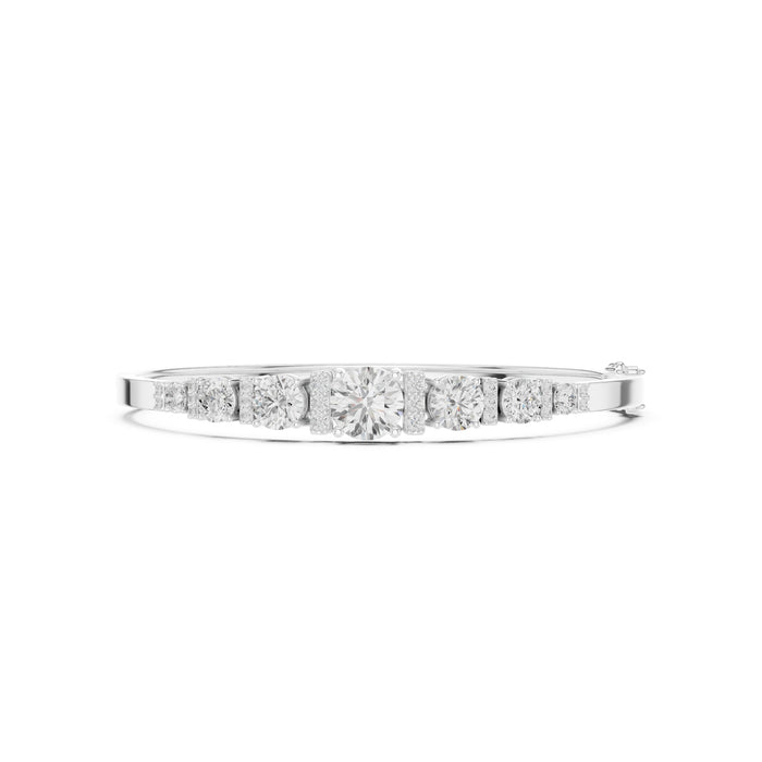 Round Bangle Lab Grown Diamond Bracelet