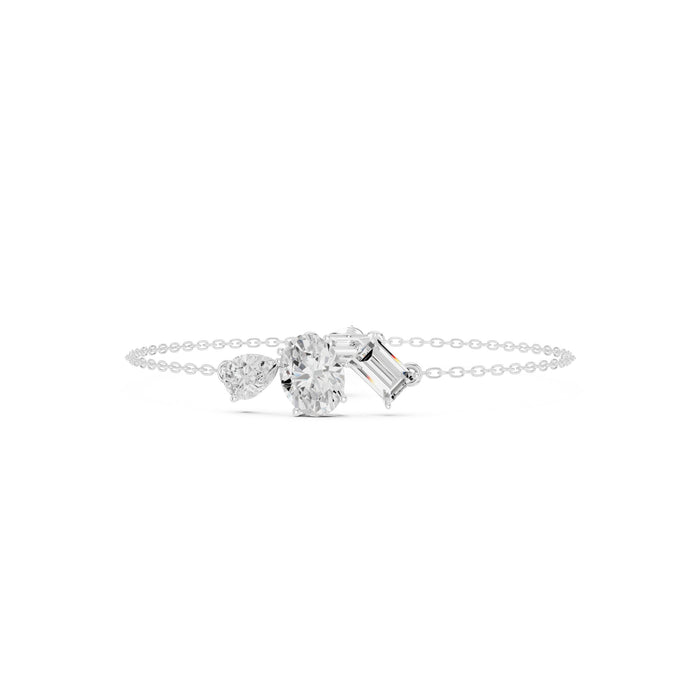Mixed Chain Lab Grown Diamond Bracelet
