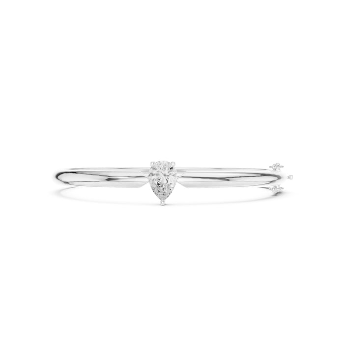 Pear Bangle Lab Grown Diamond Bracelet