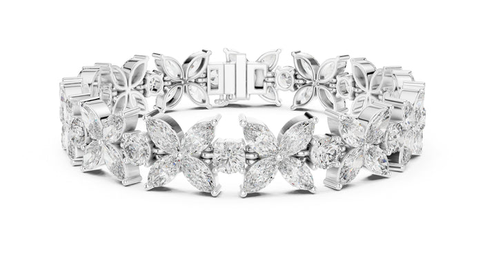 Marquise Cluster Lab Grown Diamond Bracelet
