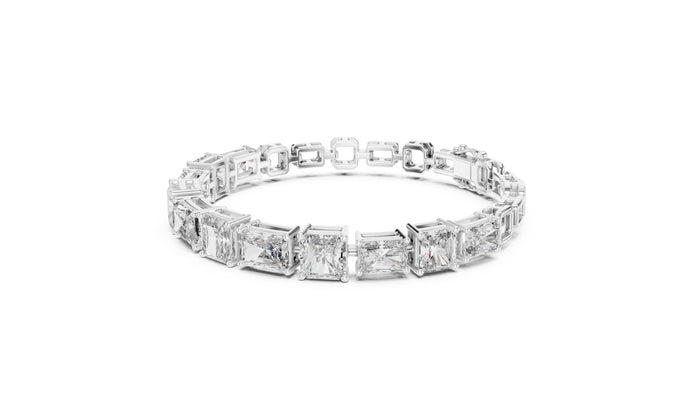Radiant Tennis Lab Grown Diamond Bracelet
