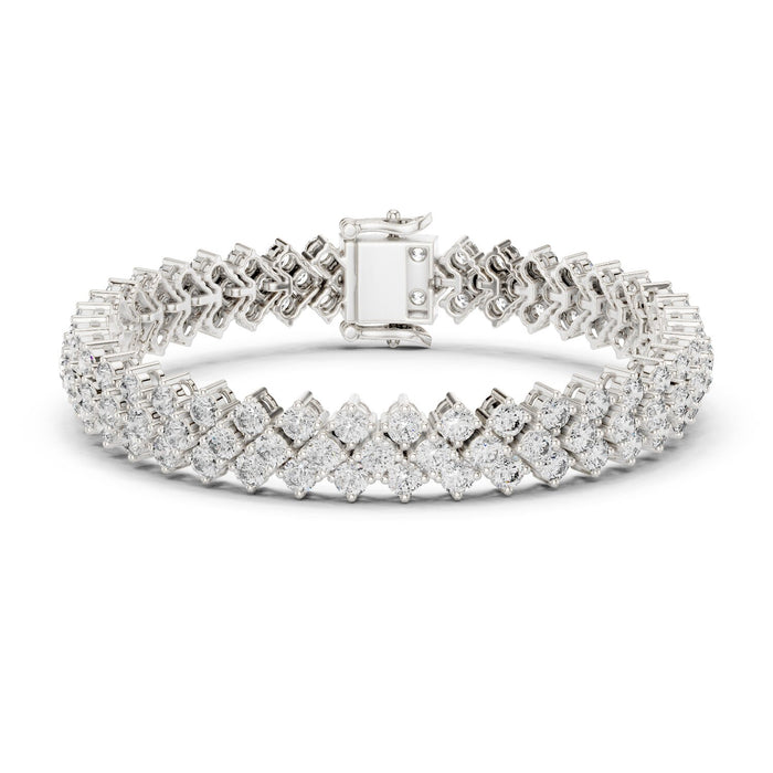 Round Tennis Lab Grown Diamond Bracelet