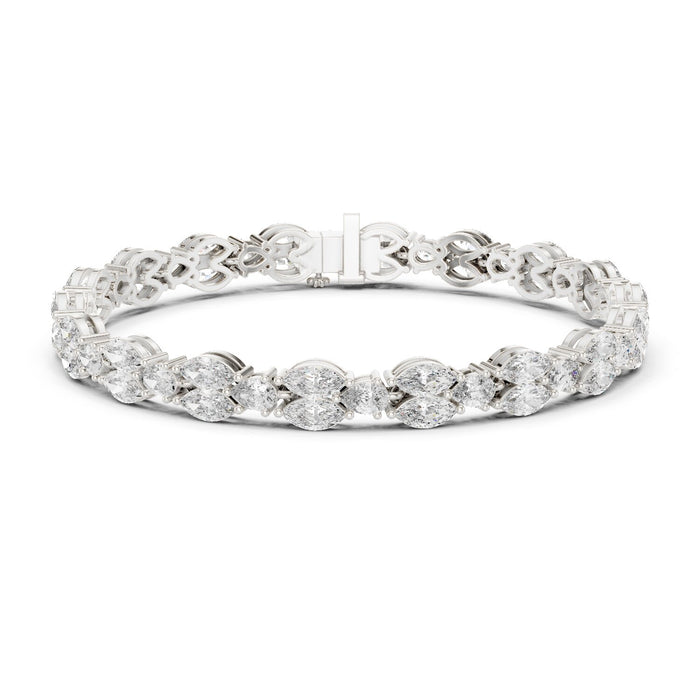 Pear Tennis Lab Grown Diamond Bracelet