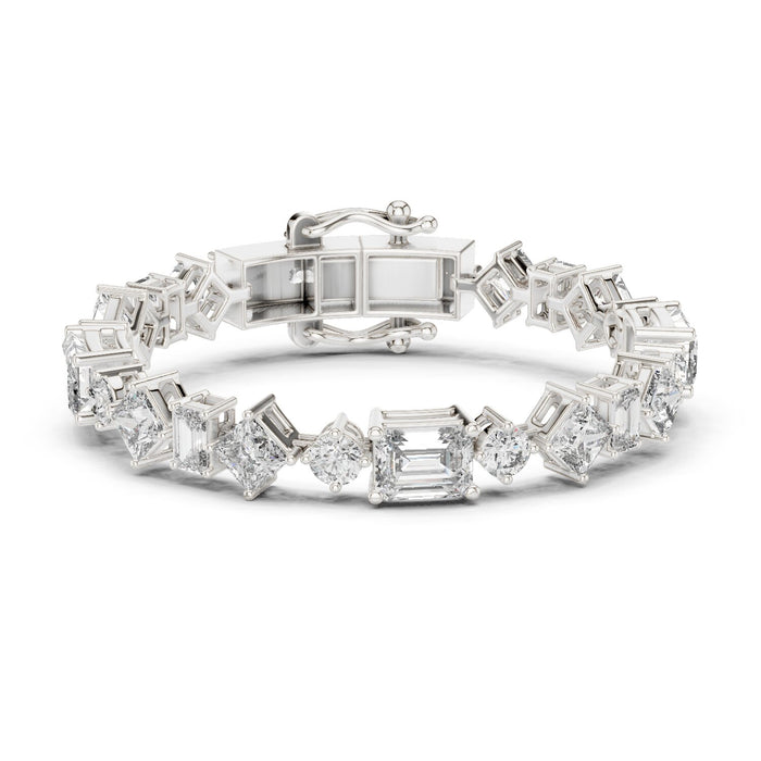 Emerald Tennis Lab Grown Diamond Bracelet