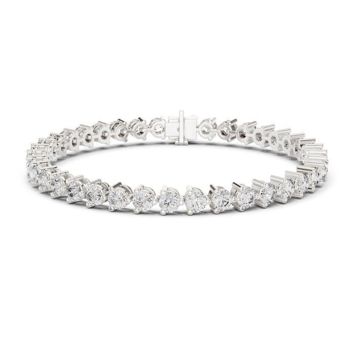 Round Tennis Lab Grown Diamond Bracelet