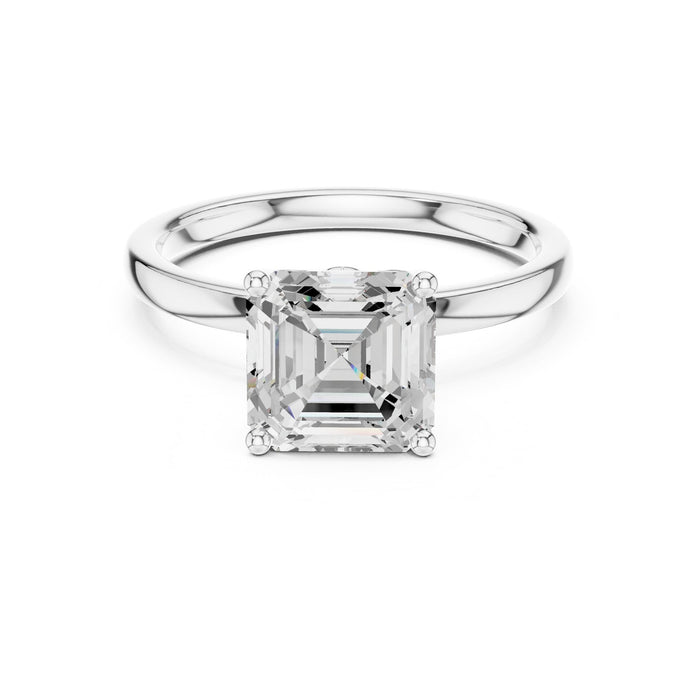 Cushion Lab Grown Diamond Solitaire Engagement Ring