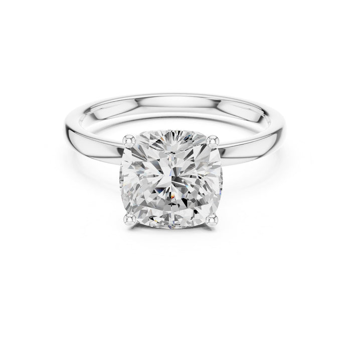 Round Lab Grown Diamond Solitaire Engagement Ring