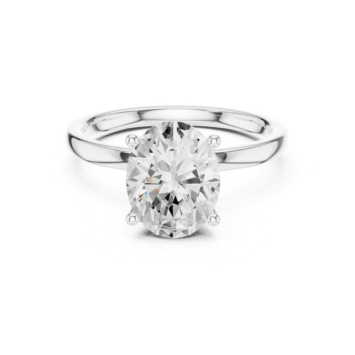 Oval Lab Grown Diamond Solitaire Engagement Ring
