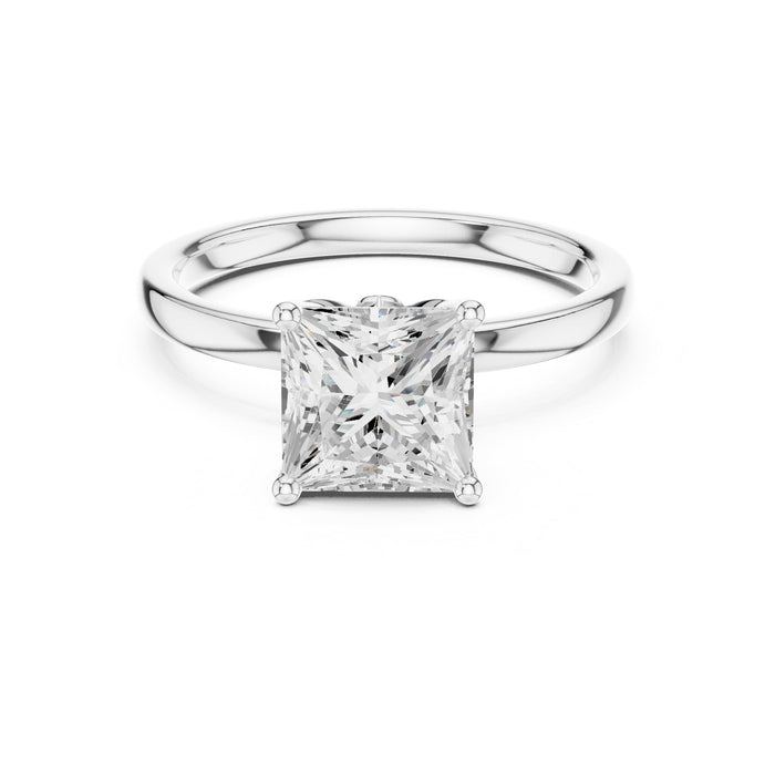 Princess Lab Grown Diamond Solitaire Engagement Ring