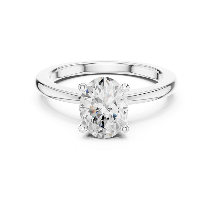 Oval Lab Grown Diamond Solitaire Engagement Ring