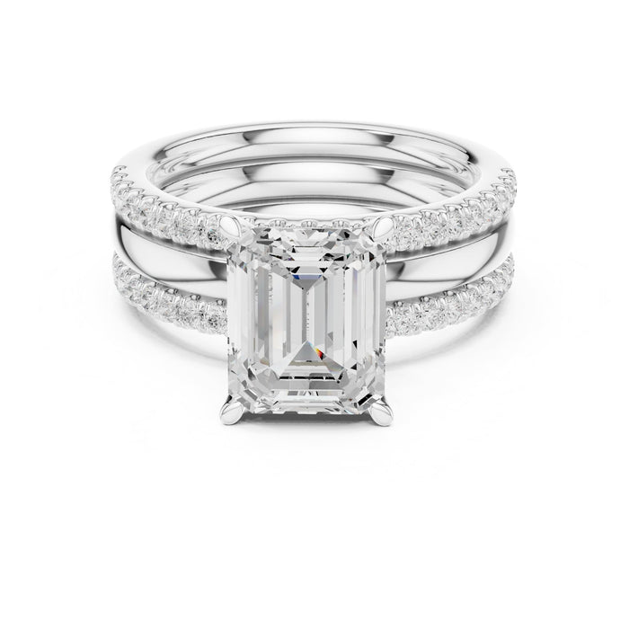 Round Lab Grown Diamond Split-Shank Engagement Ring