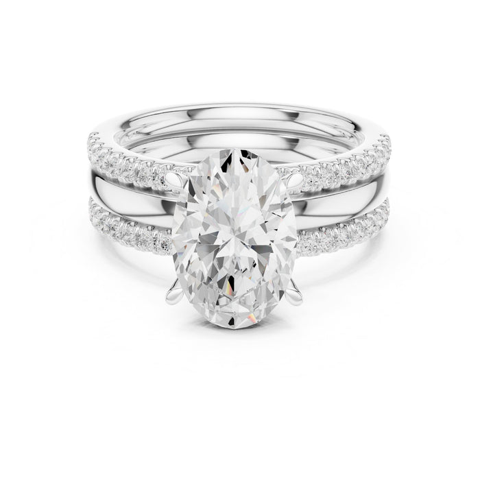 Round Lab Grown Diamond Split-Shank Engagement Ring