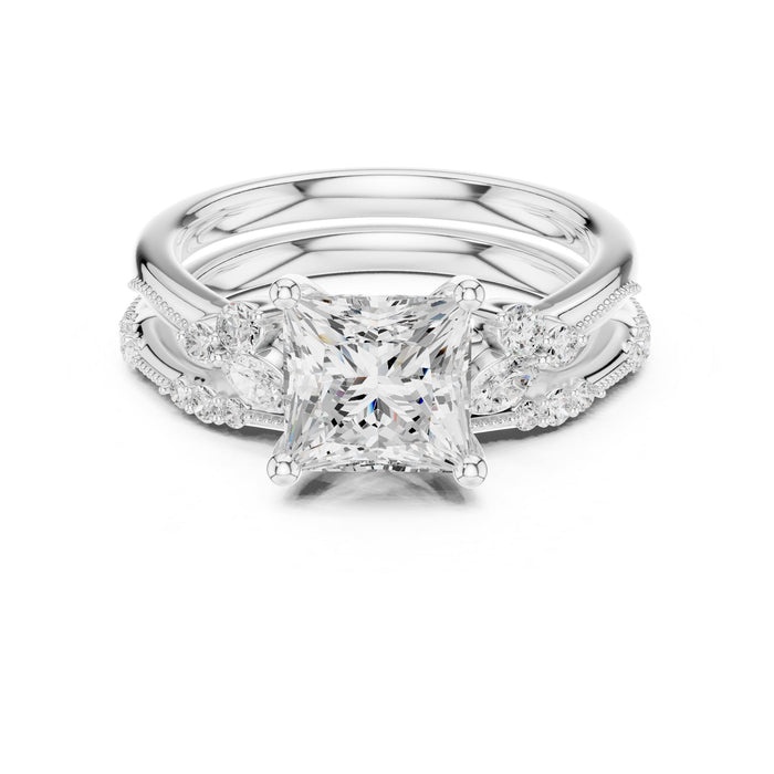 Princess Lab Grown Diamond Split-Shank Engagement Ring