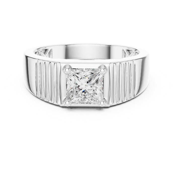 Princess Lab Grown Diamond Solitaire Engagement Ring