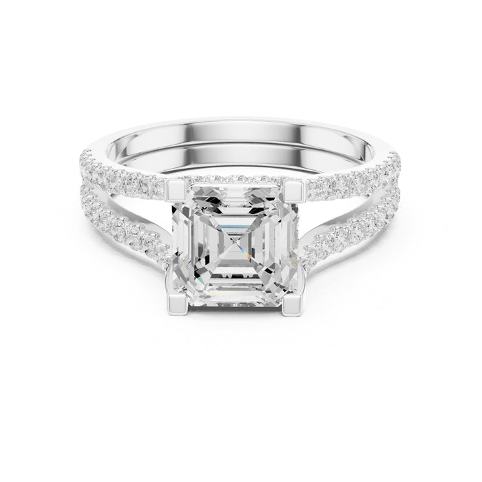 Cushion Lab Grown Diamond Halo Engagement Ring