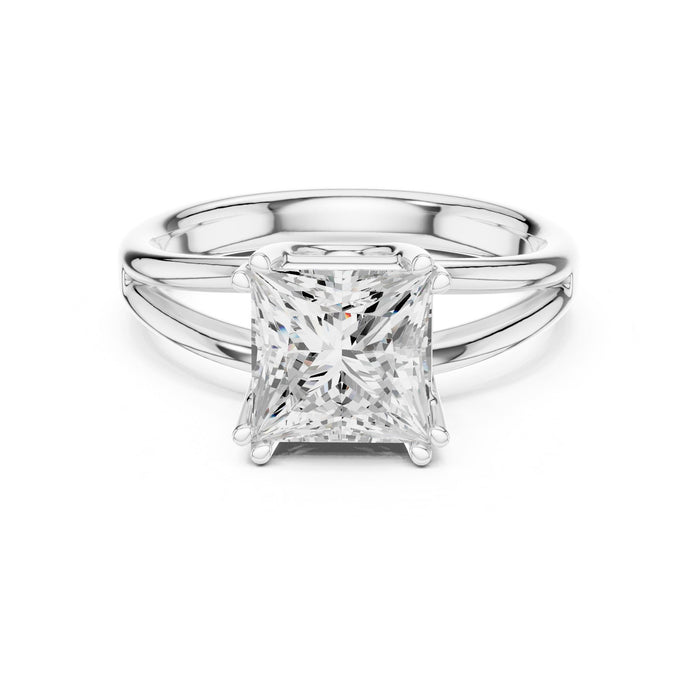 Princess Lab Grown Diamond Solitaire Engagement Ring