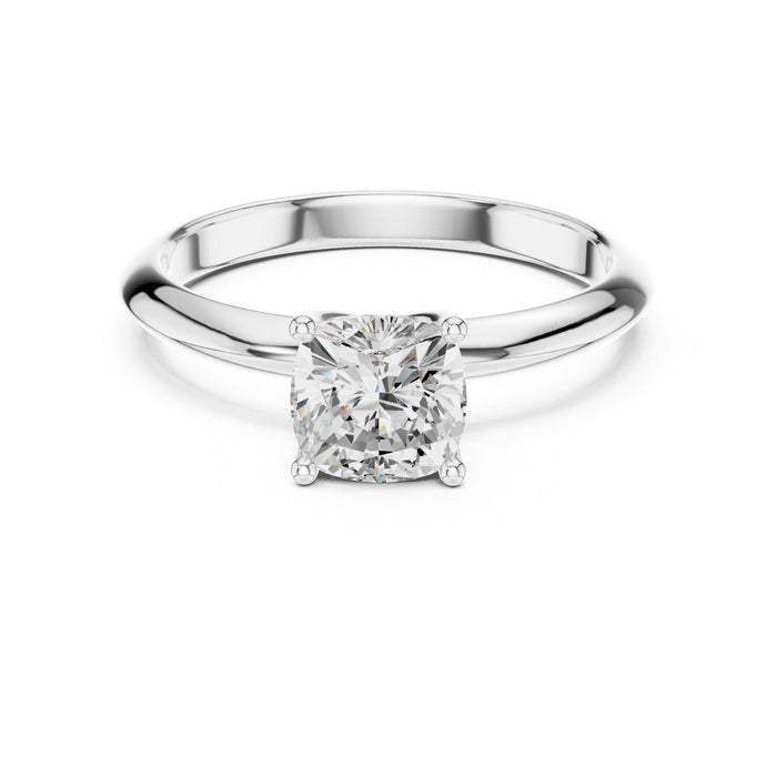 Round Lab Grown Diamond Solitaire Engagement Ring
