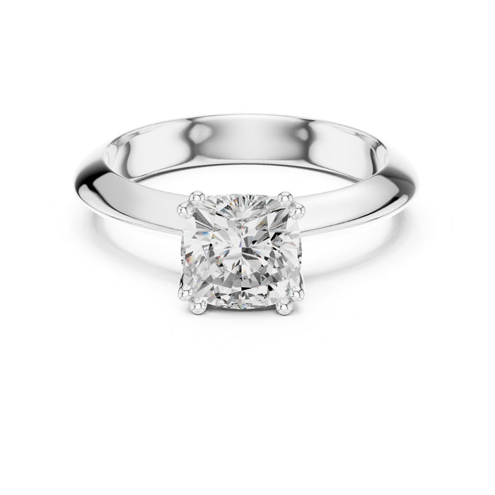 Round Lab Grown Diamond Solitaire Engagement Ring