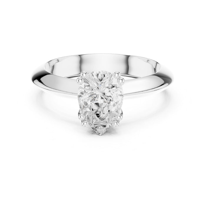 Oval Lab Grown Diamond Solitaire Engagement Ring