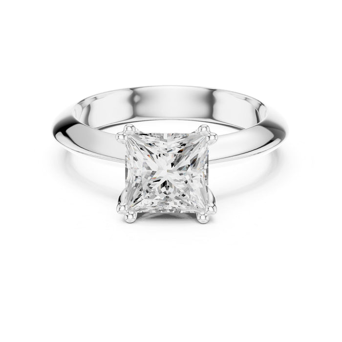Princess Lab Grown Diamond Solitaire Engagement Ring