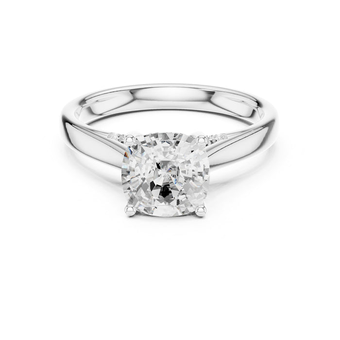 Round Lab Grown Diamond Split-Shank Engagement Ring