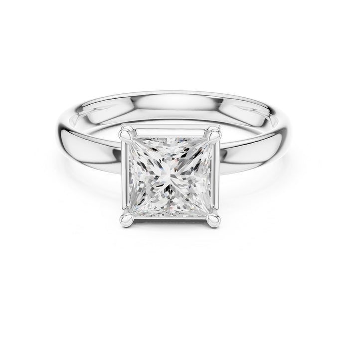 Princess Lab Grown Diamond Solitaire Engagement Ring