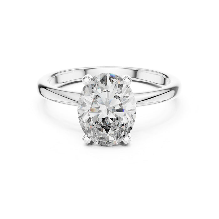 Oval Lab Grown Diamond Solitaire Engagement Ring