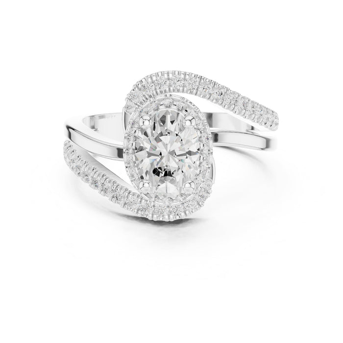 Cushion Lab Grown Diamond Split-Shank Engagement Ring