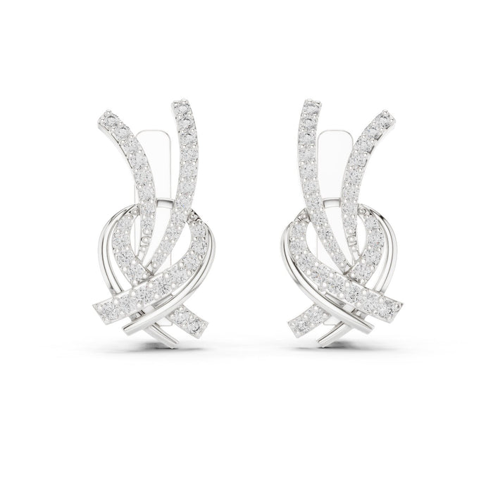 Round Climber Lab Grown Diamond Earrings