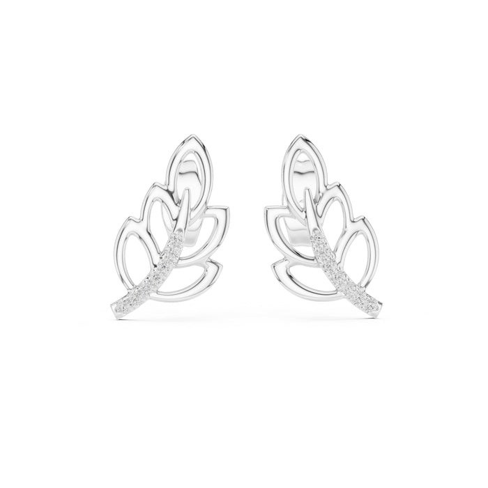 Round Stud Lab Grown Diamond Earrings