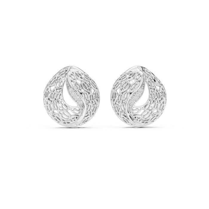 Round Stud Lab Grown Diamond Earrings