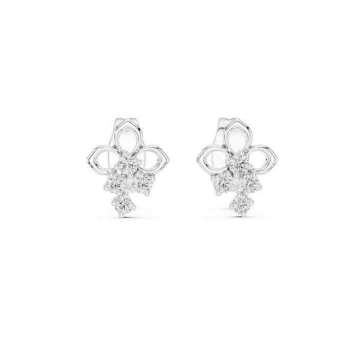 Round Stud Lab Grown Diamond Earrings