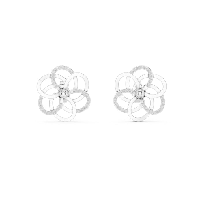 Round Stud Lab Grown Diamond Earrings