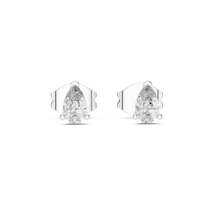 Pear Stud Lab Grown Diamond Earrings
