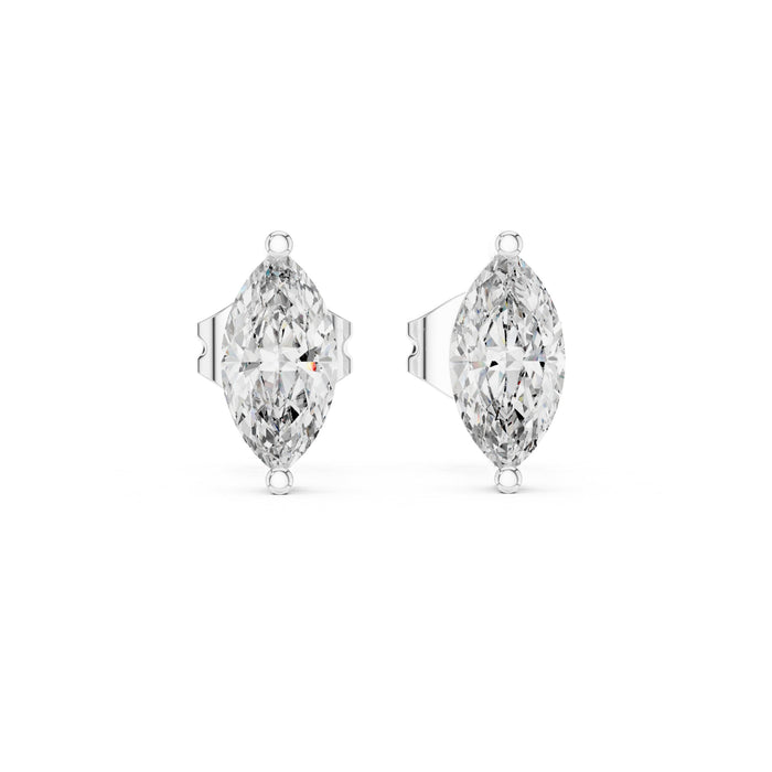 Marquise Stud Lab Grown Diamond Earrings