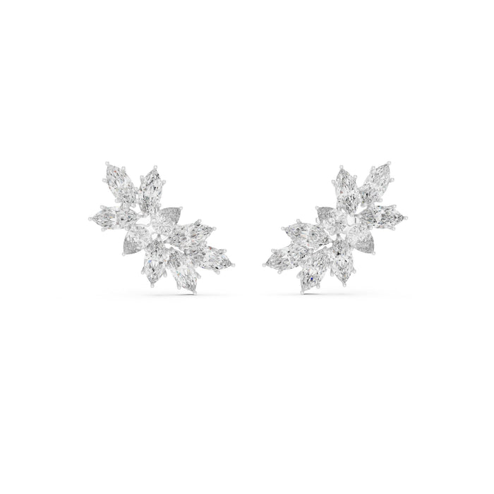 Marquise Climber Lab Grown Diamond Earrings