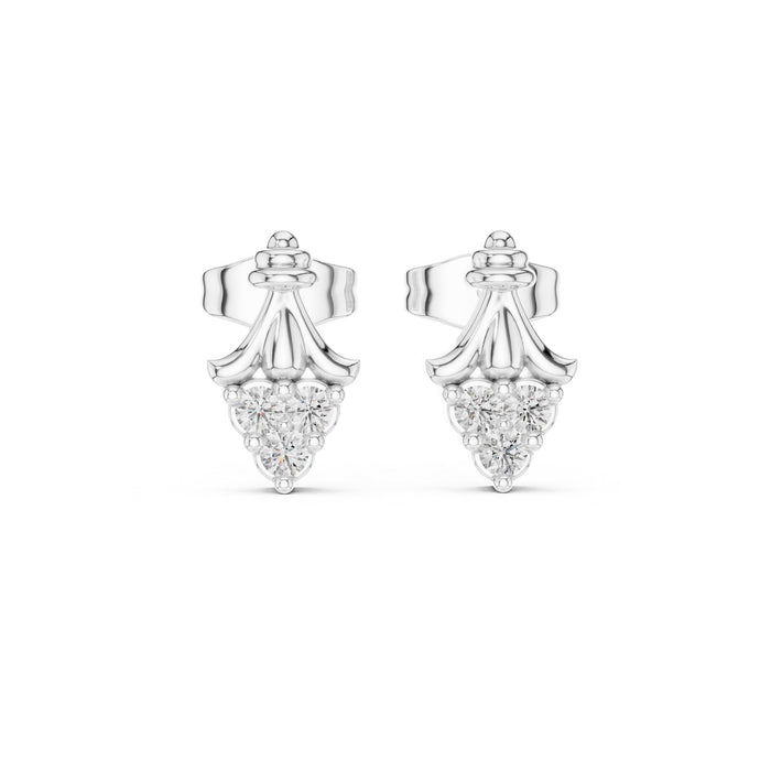 Round Stud Lab Grown Diamond Earrings