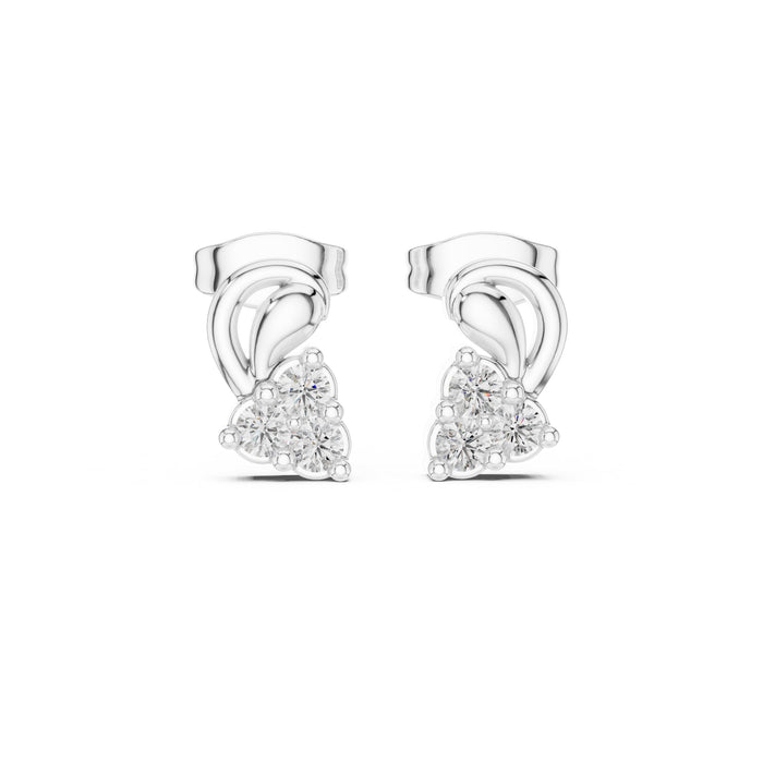 Round Stud Lab Grown Diamond Earrings