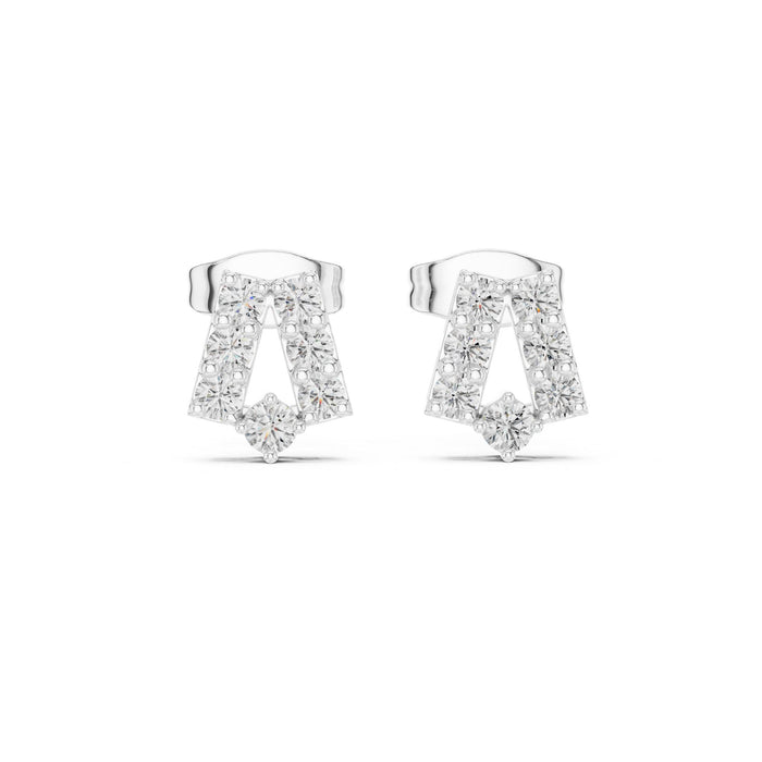 Round Stud Lab Grown Diamond Earrings