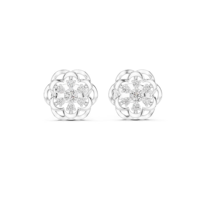 Round Stud Lab Grown Diamond Earrings