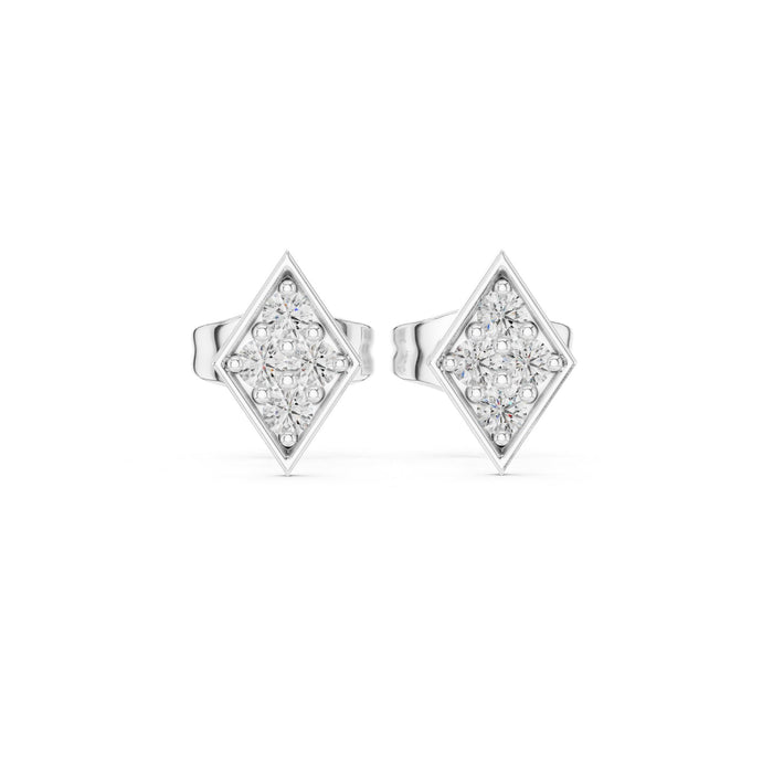 Round Stud Lab Grown Diamond Earrings
