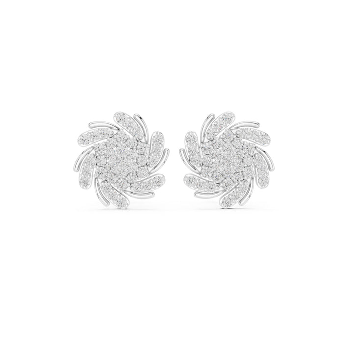 Round Stud Lab Grown Diamond Earrings