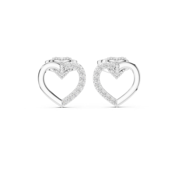 Round Stud Lab Grown Diamond Earrings