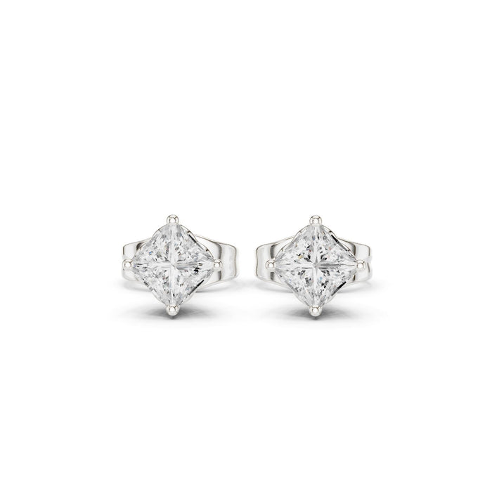 Princess Stud Lab Grown Diamond Earrings