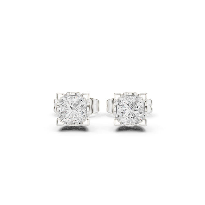 Princess Stud Lab Grown Diamond Earrings